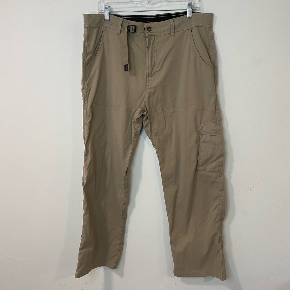 Prana Men's Zion Stretch Pants‎ Cargo Hiking Outdoor Tan XL x 30